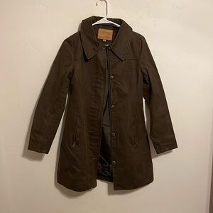 Powder River Outfitters by Panhandle Faux Oilskin Western Trench Coat